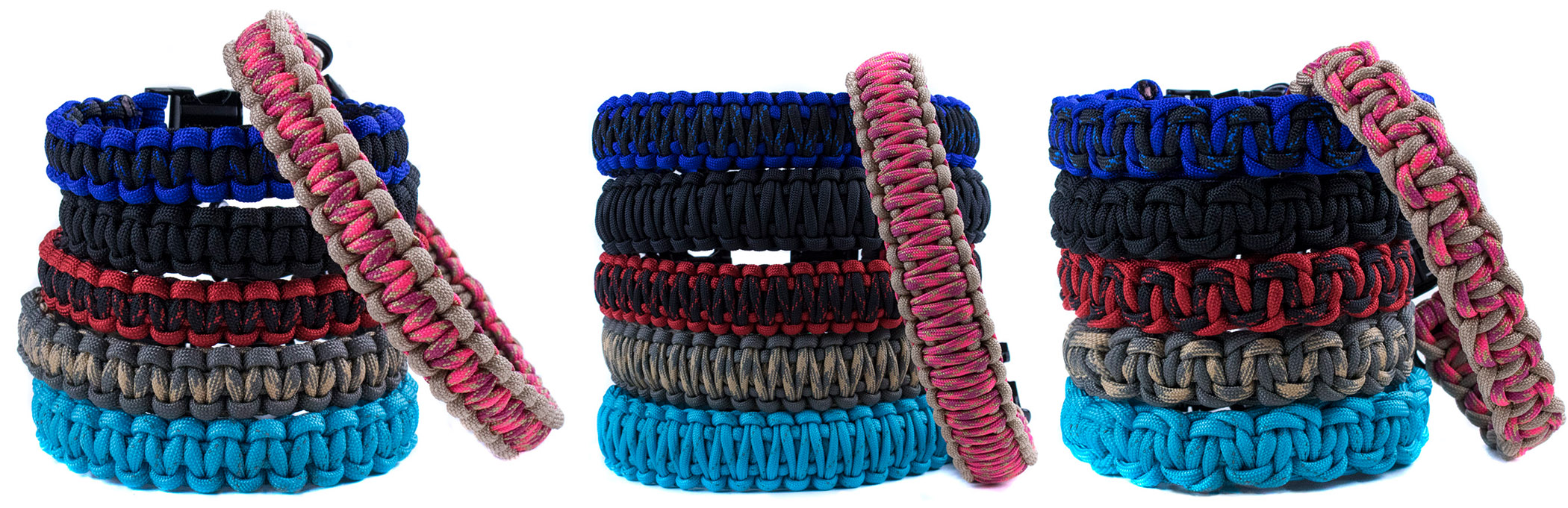 Finished Paracord Dog Collars