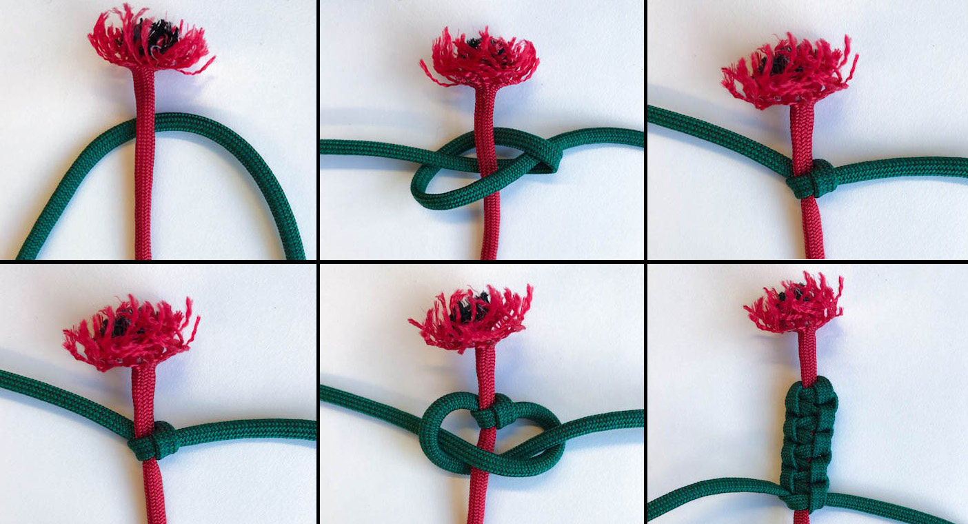 how to make a paracord poppy