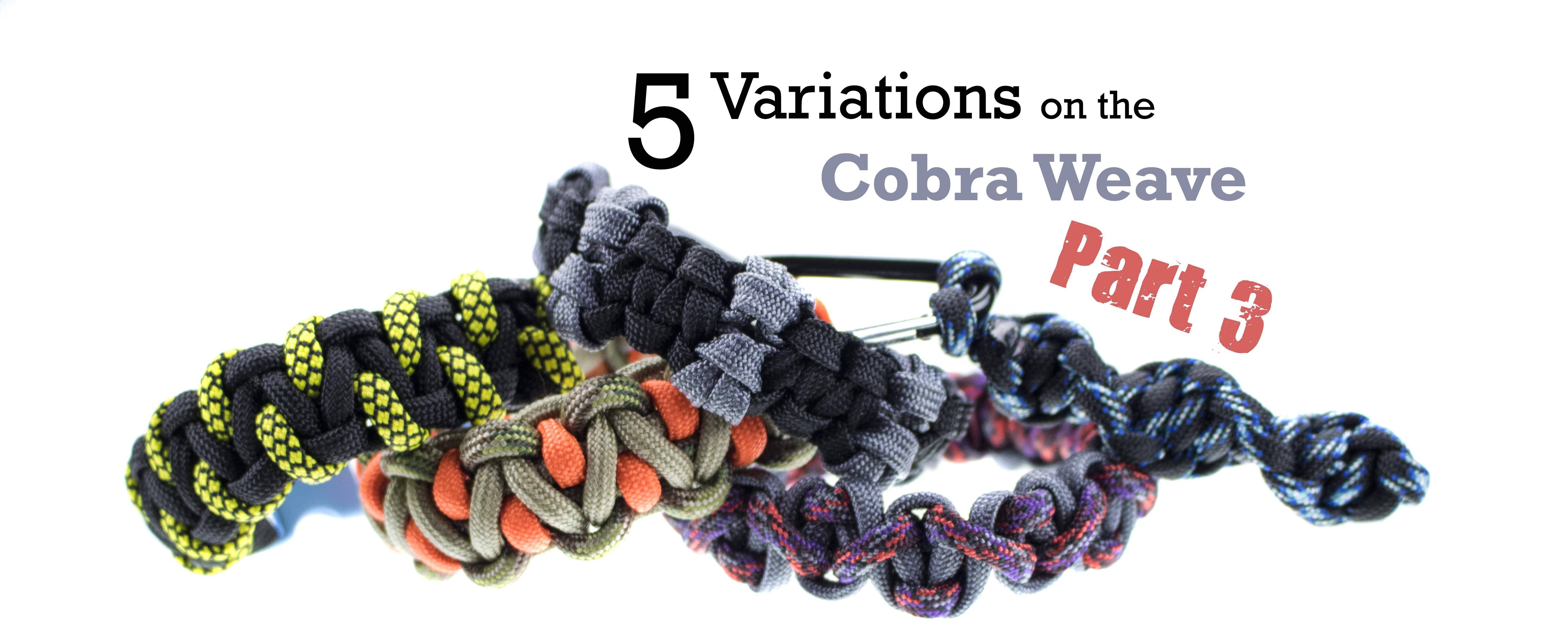 5 Easy Variations on the Cobra Paracord Weave