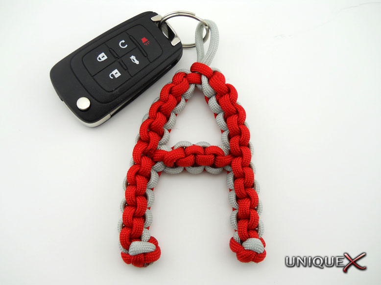 paracord letter key fob