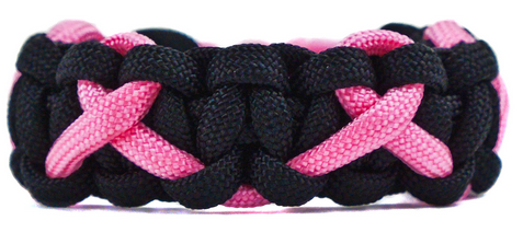 Paracord awareness ribbon bracelet