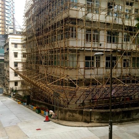 bamboo scaffolding