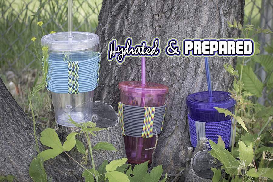 Stay hydrated and prepared with paracord