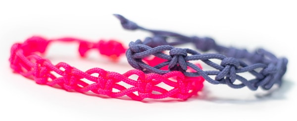 Pink Macrame Bracelet