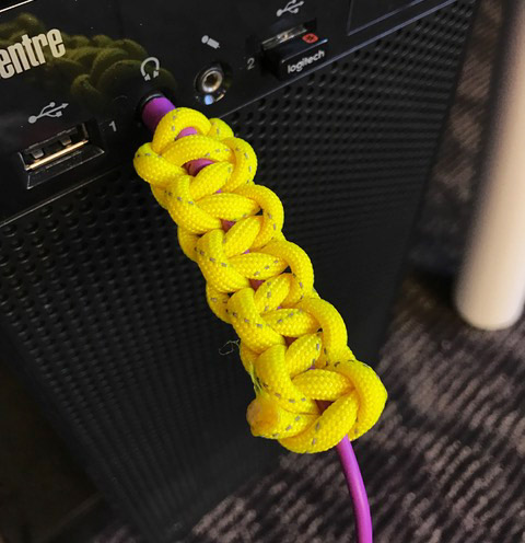 Charger with Paracord Protector