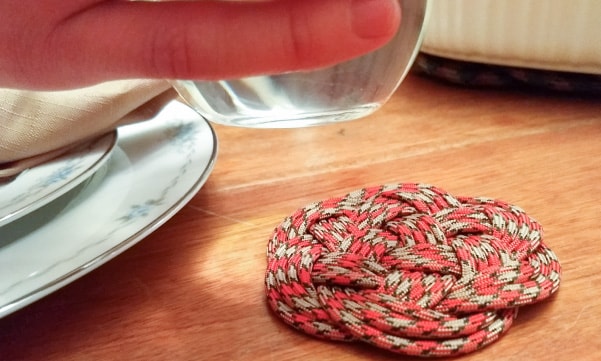 Paracord Coaster