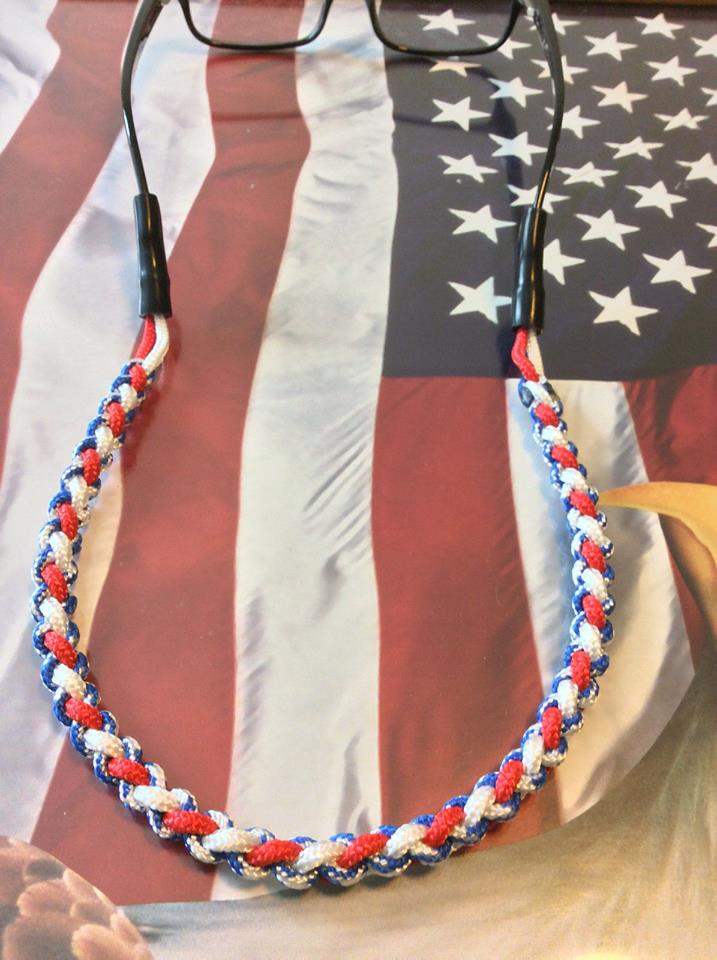 Patriotic Paracord Glasses Strap