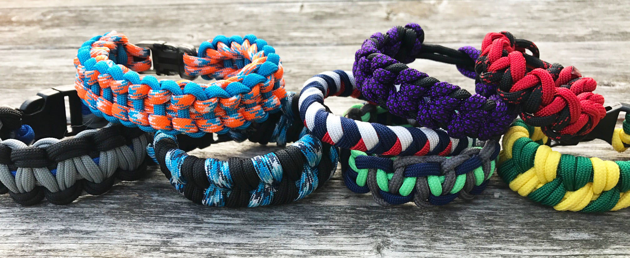 Football team paracord bracelets