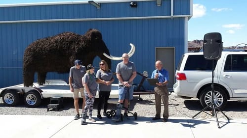 Mammoth at the fundraiser