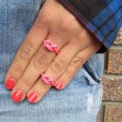 Pink Paracord Ring
