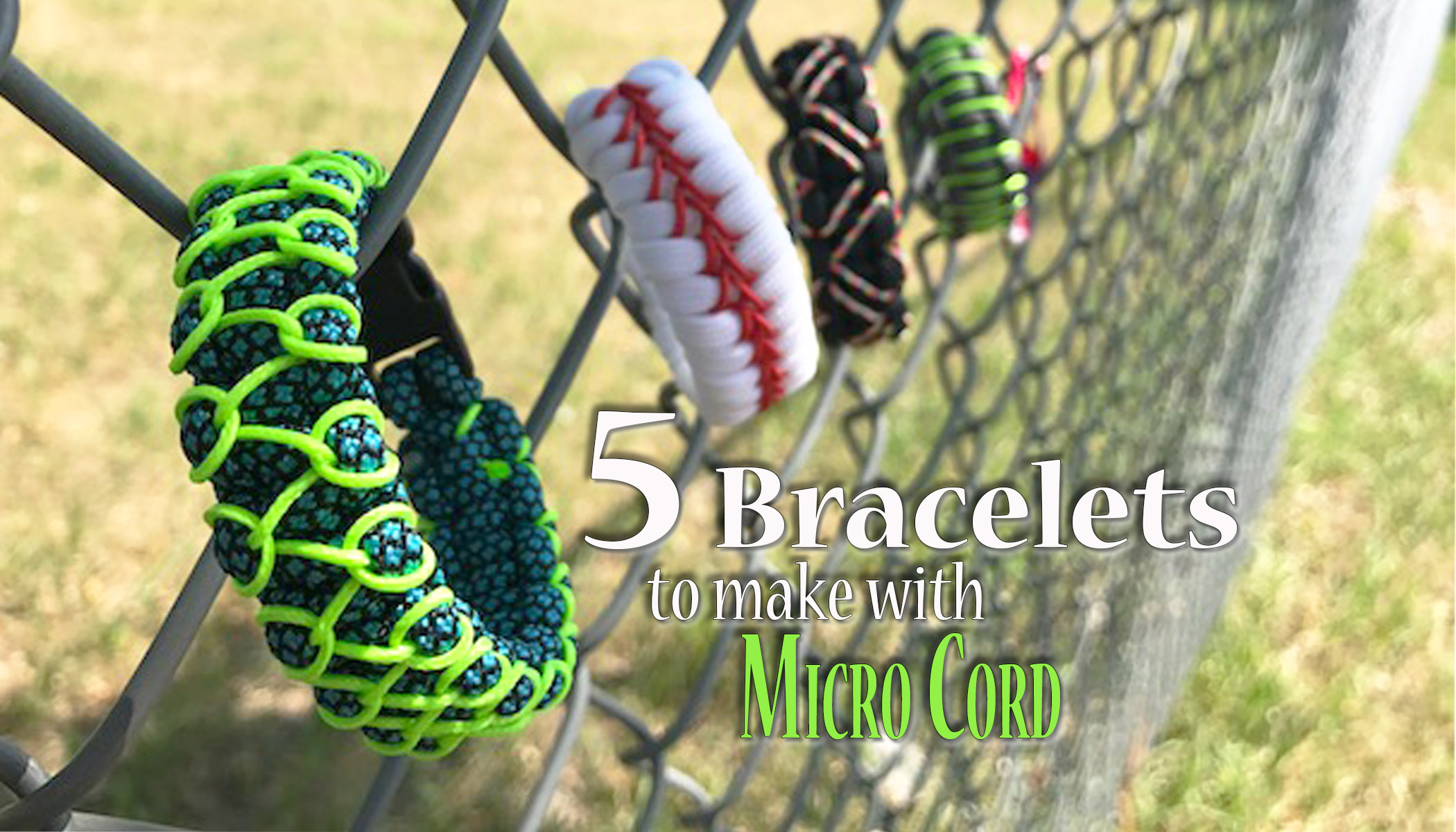 5 Bracelets to make with micro cord