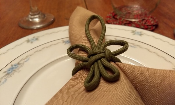 Paracord Napkin Rings