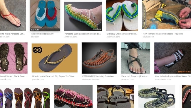 Paracord Sandles Google Search