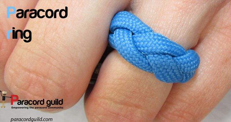 Blue Paracord Ring