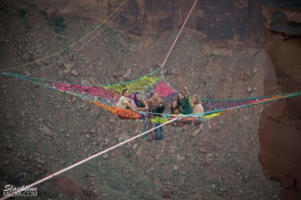 Spacenet over canyon