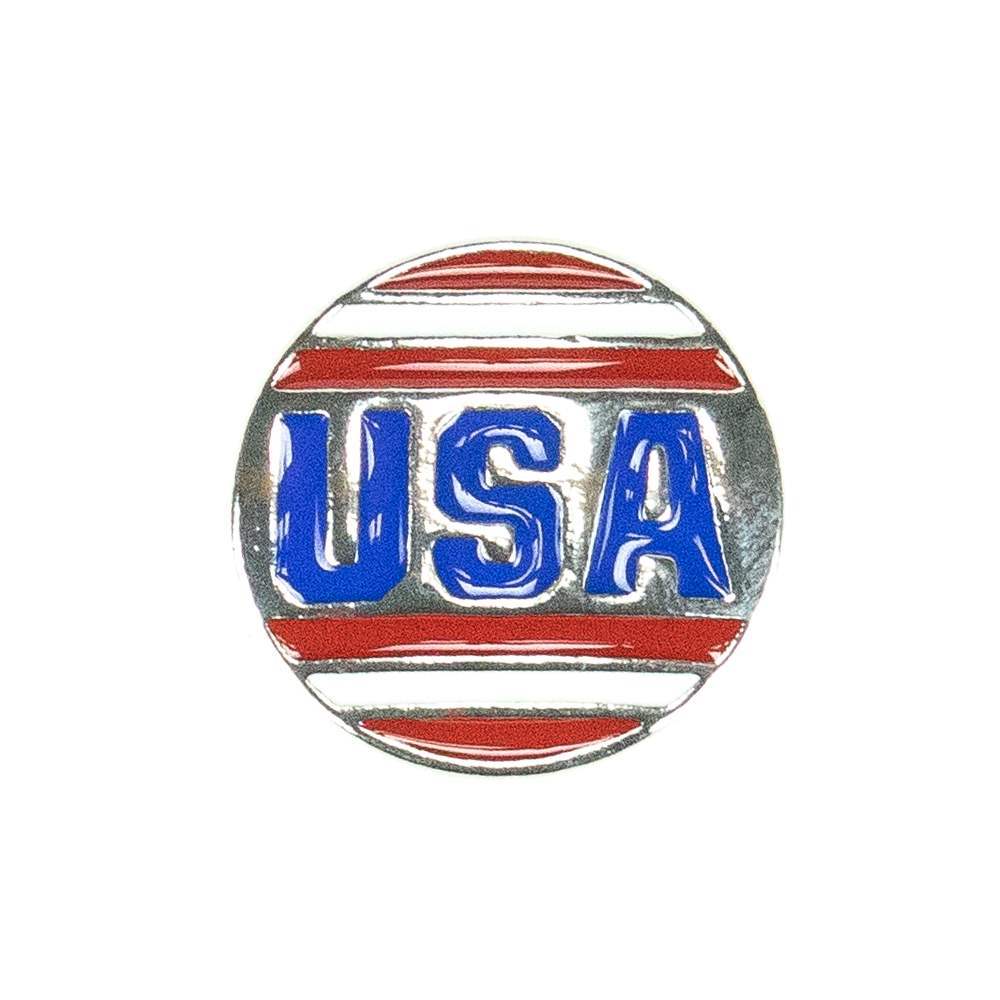 USA 18mm Snap Charm