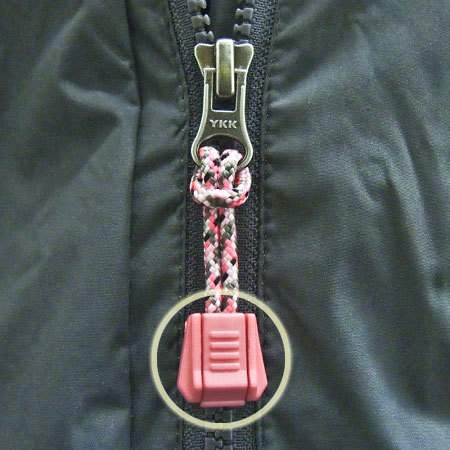 Paracord zipper pulls